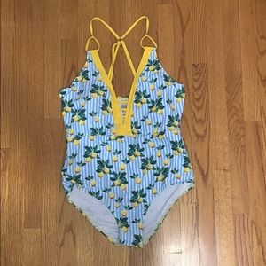 FASHION NOVA CURVE LEMON SWIMSUIT